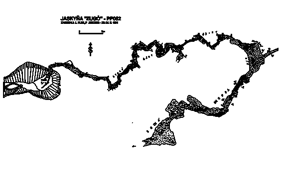 Mapka jeskynního systému