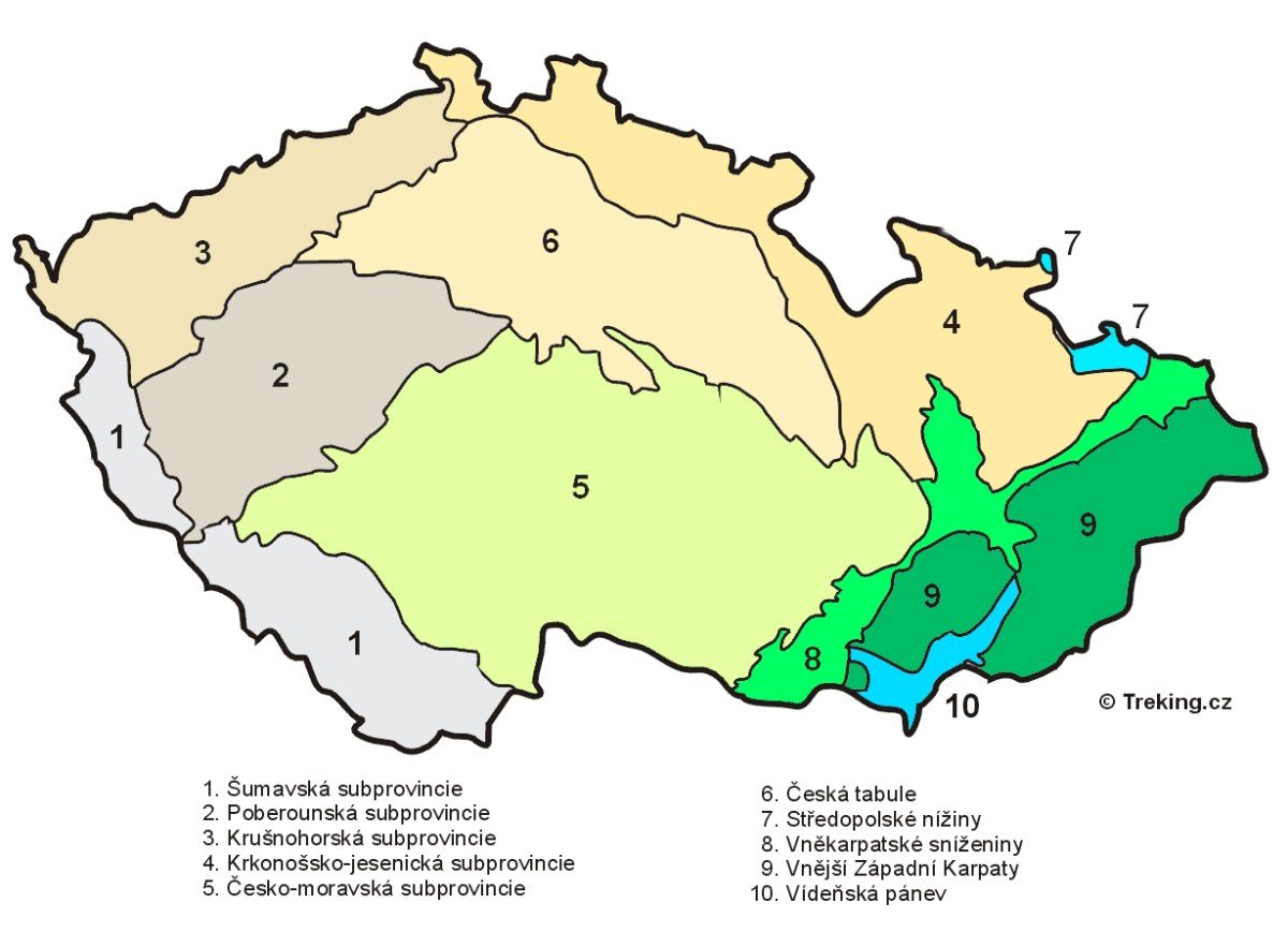 Mapa sbprovincií
