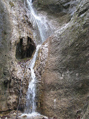 Hlbocký vodopád, dolní stupeň