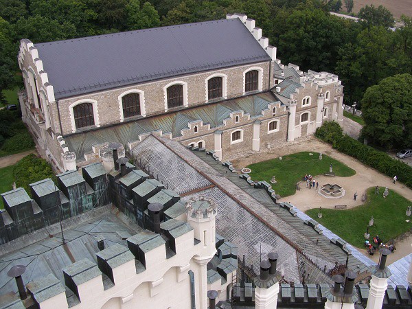 Výhled z věže - bývalá konírna - Alšova jihočeská galerie