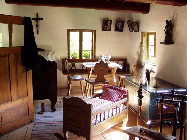 Kotulova dřevěnka, interiér
