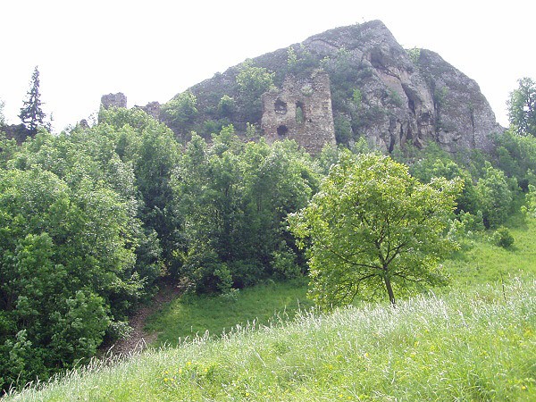 Pohled na hrad Lednica