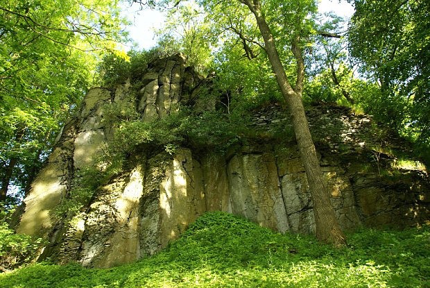 Hrad Litýš byl postaven na sopečných skalách