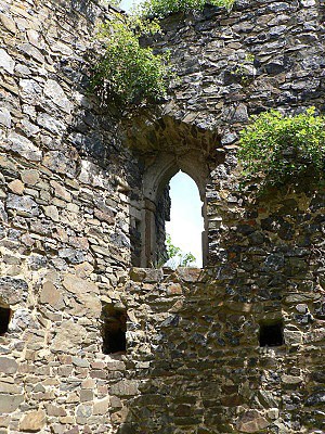 Vlčtejn, gotické okno