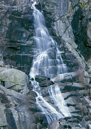 Vodopád Skok v Mlynické dolině