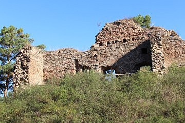 Vrškamýk, jižní strana hradu