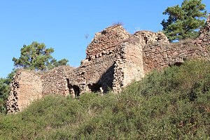 Vrškamýk, jižní strana hradu