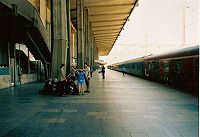 Vlakové nádraží v Sofii je obrovské