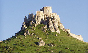 Spišský hrad při pohledu od severu