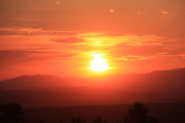 Západ Slunce, Krkonoše