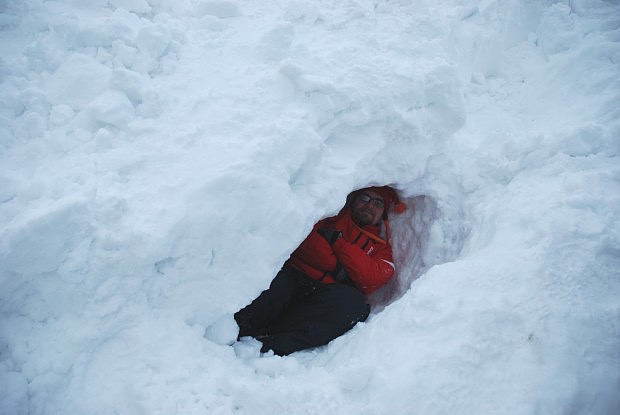 Nácvik vyhledávání v lavině, foto jan Šťovíček