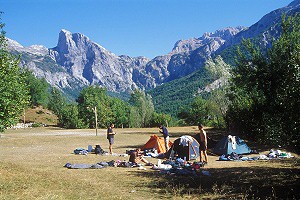 Albánské Alpy, tábořiště