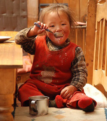 Nepálské děvčátko