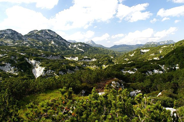 Krasov planina Totes Gebirge cestou na horu Backenstein
