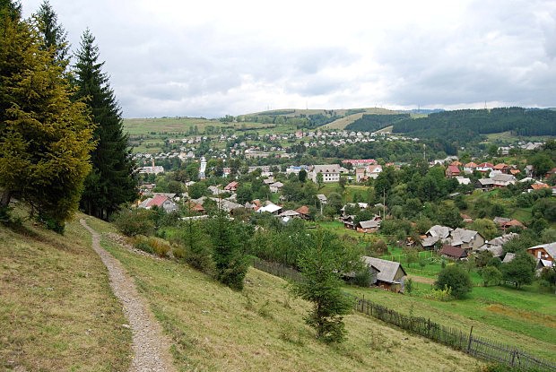 Obec Volovec je dobrým výchozím bodem pro přechod poloniny Boržava