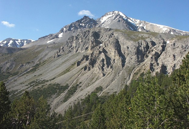 Piz Daint (2.968 m) ze sedla Ofenpass (2.149 m)