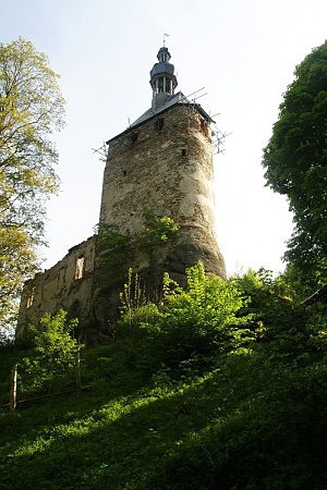 Hrad Hartenberg - gotická věž