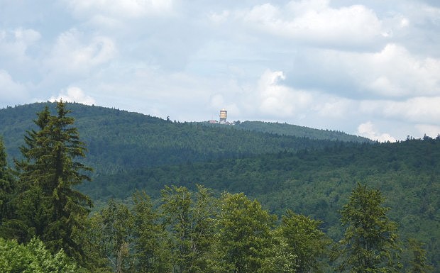 Výhled z Klammerfels na Čerchov