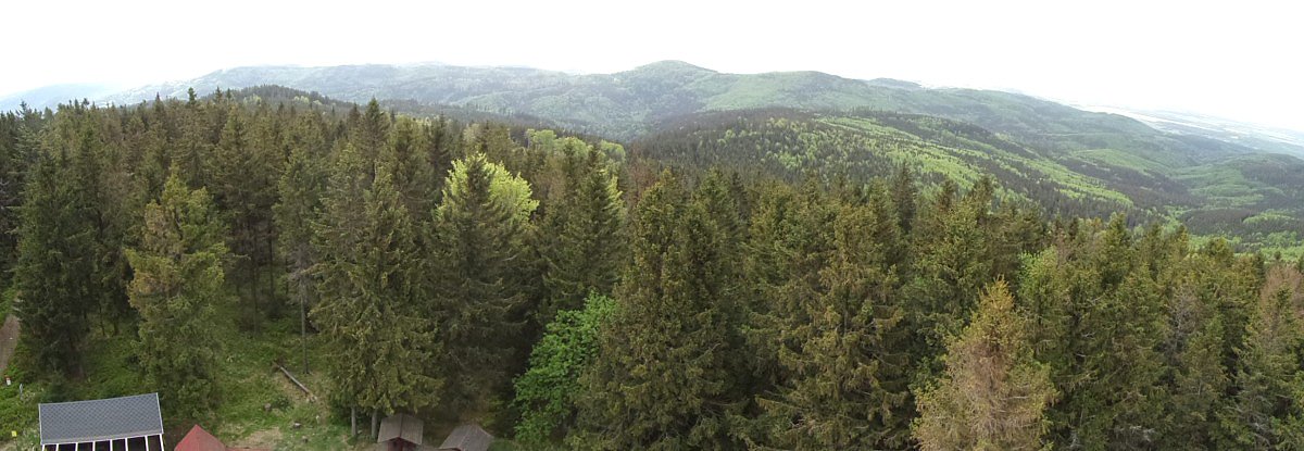 Výhled z Borůvkové hory