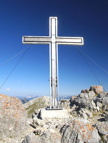 Grosser Buchstein (2224 m) - vrcholový kříž