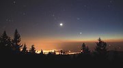 Noční Šumperk, Měsíc a Venuše