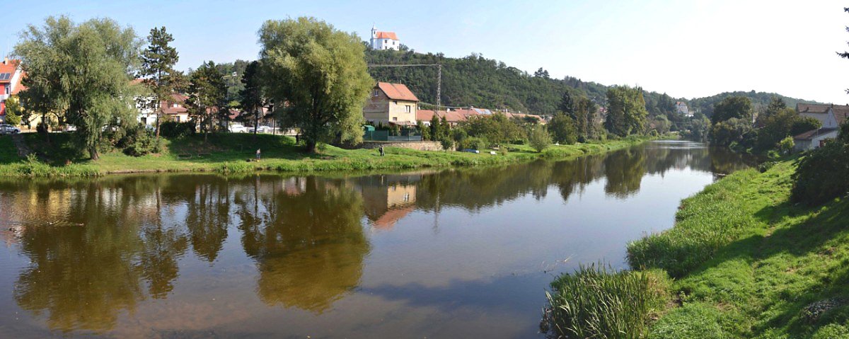 Řeka Jihlava v Dolních Kounicích