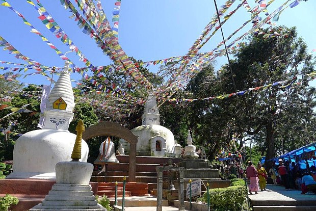Turistické výletní a poznávací buddhistické centrum - Swayambhu