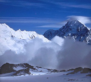 Mont Cook a ledovec Mueller