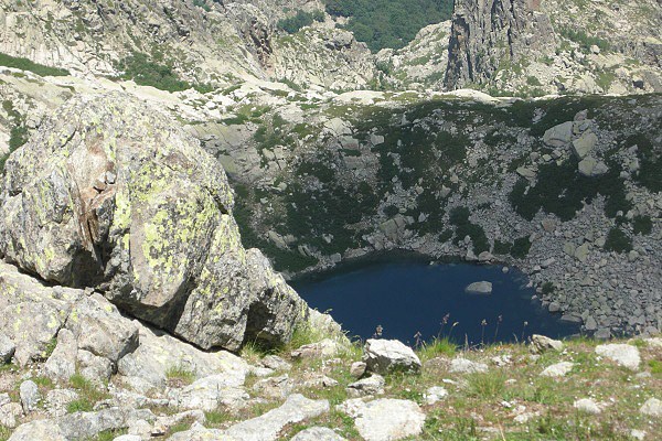 Jezero Lac d Oro pod Monte Oro