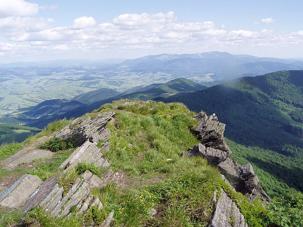Pohled na východ k Boržavě
