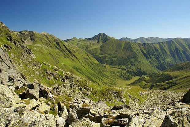 Wölzské Taury ze sedla Rocklscharte (2 300 m)