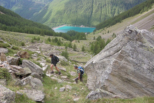 Výstup od přehrady Lago di Vernago