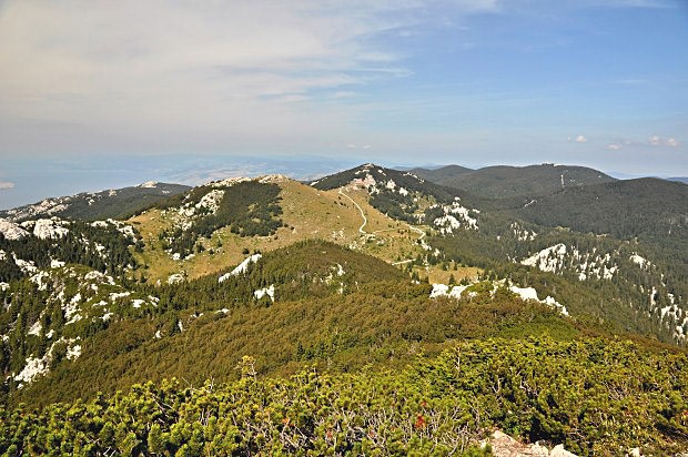 Pohled z vrcholu Veliki Zavižan SZ směrem