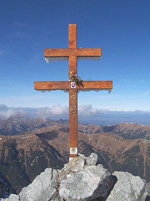 Kříž na vrcholu Kriváně