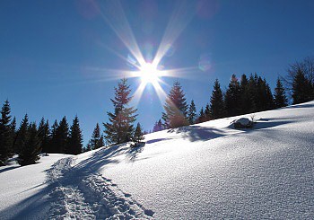 Kýšky, sníh a slunce